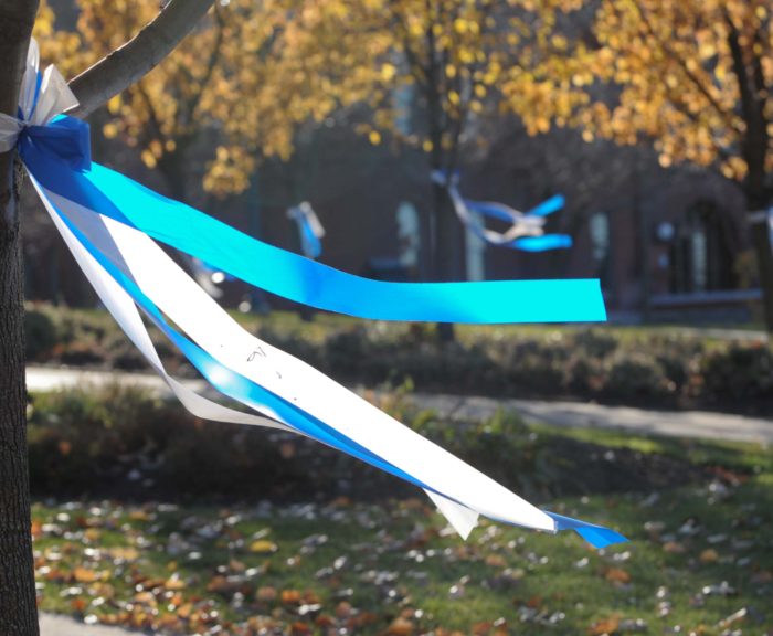 Ribbons at the Place of Remembrance